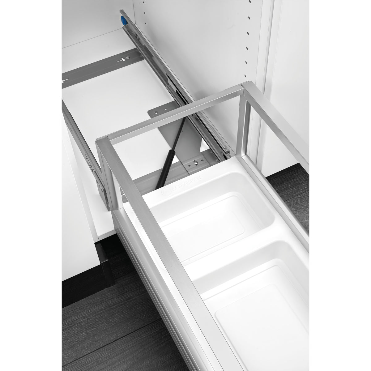 Rev-A-Shelf Double 35 Qt Pullout Cabinet Trash Can w/ Rev-A-Motion (Open Box)