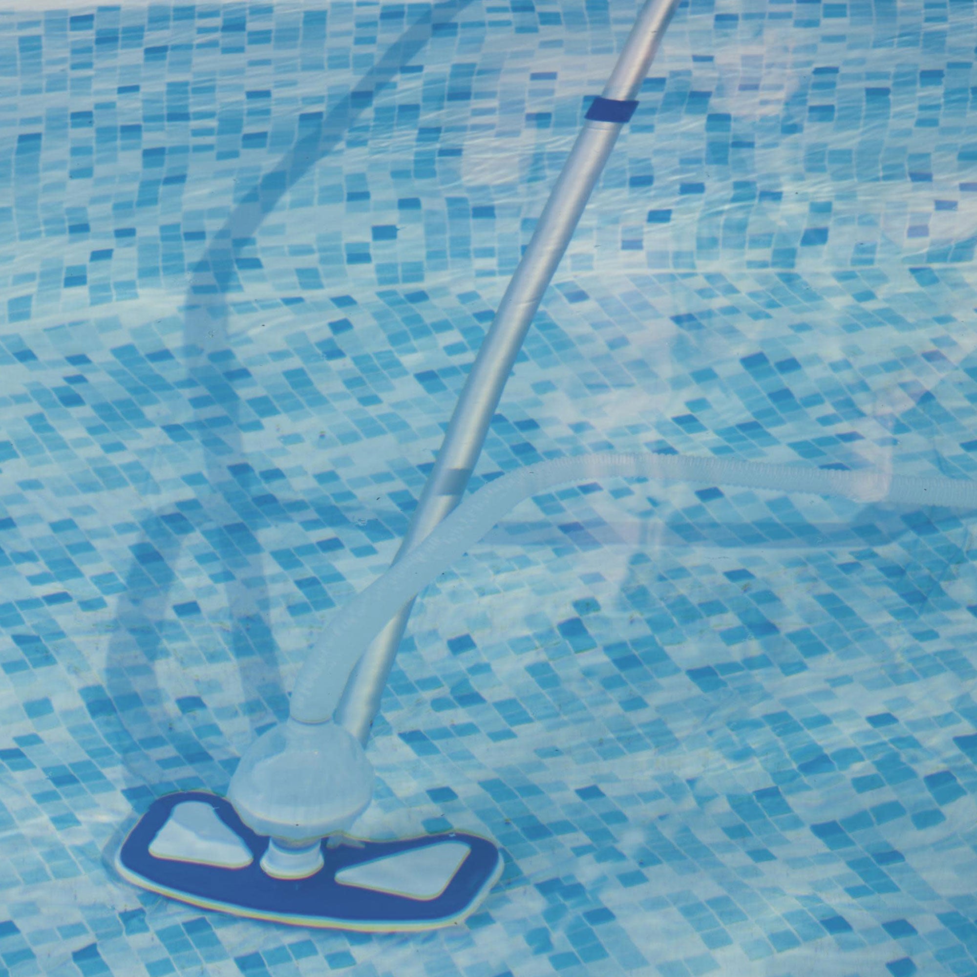 Bestway 16 Ft x 10 Ft x 42 In Above Ground Pool Set with Pump & Maintenance Kit