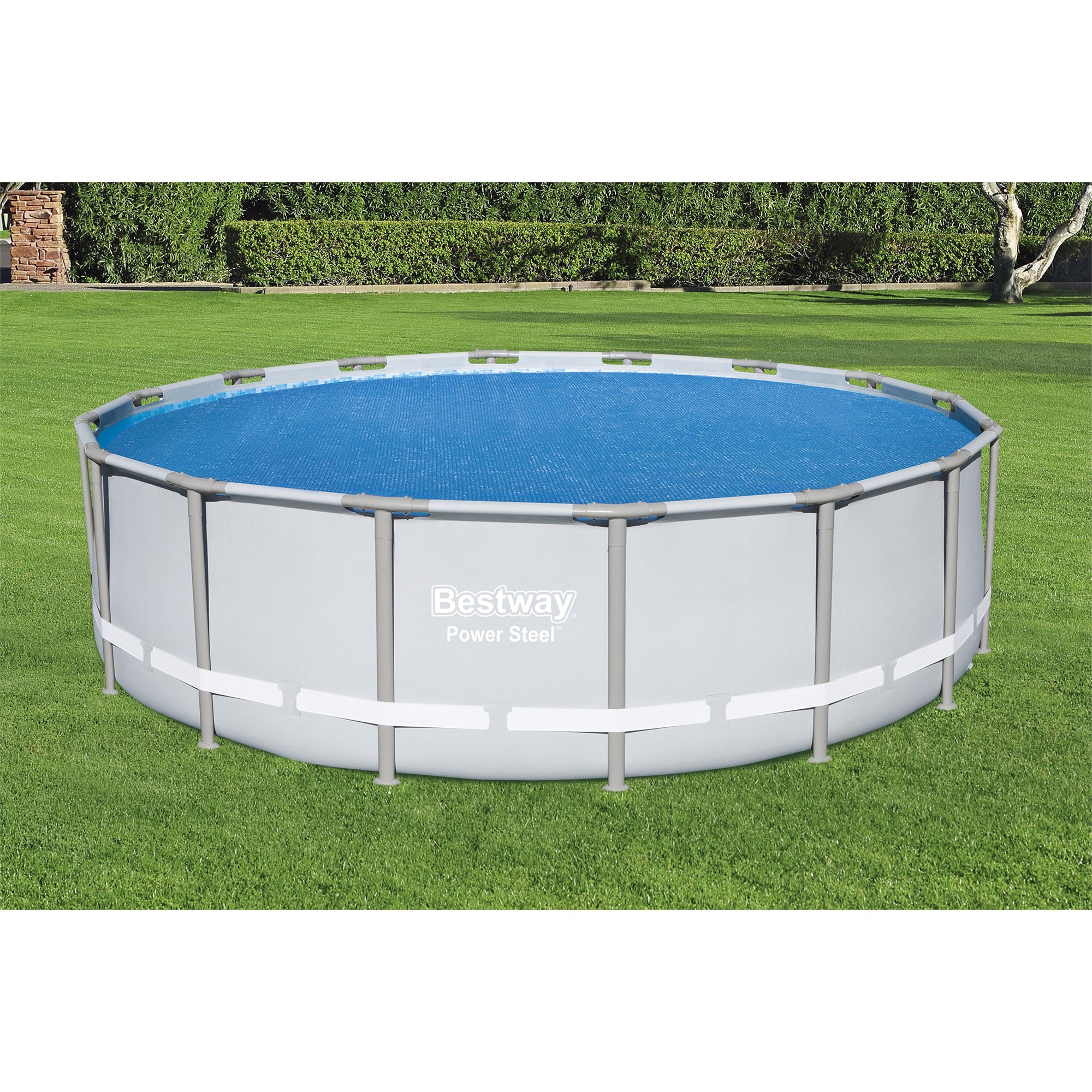 Bestway 15 Foot Round Above Ground Swimming Pool Solar Heat Cover (2 Pack)