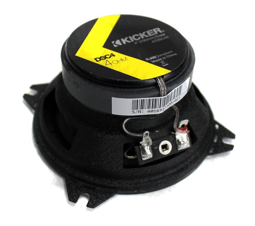 2) Kicker 41DSC44 D-Series 4" 120 Watt 4-Ohm 2-Way Car Audio Coaxial Speakers