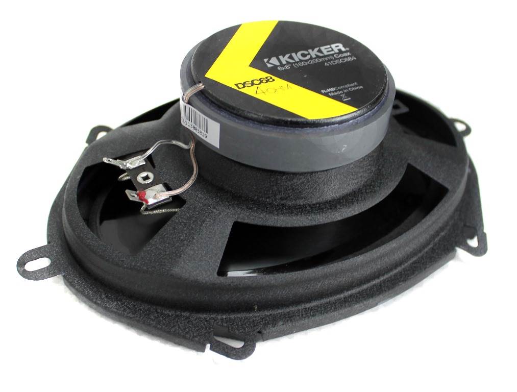 2) Kicker 41DSC684 D-Series 6x8" 200 Watt 2-Way 4-Ohm Car Audio Coaxial Speakers