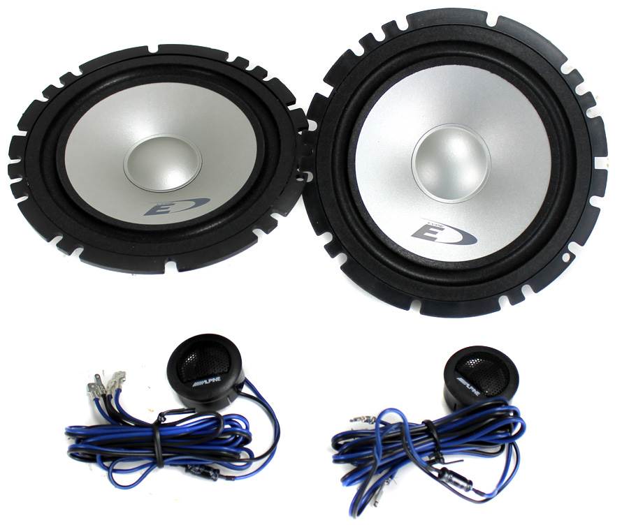 2) Alpine 6.5" 280W Car 2 Way Component Audio Speakers Stereo SXE1750S-Open Box