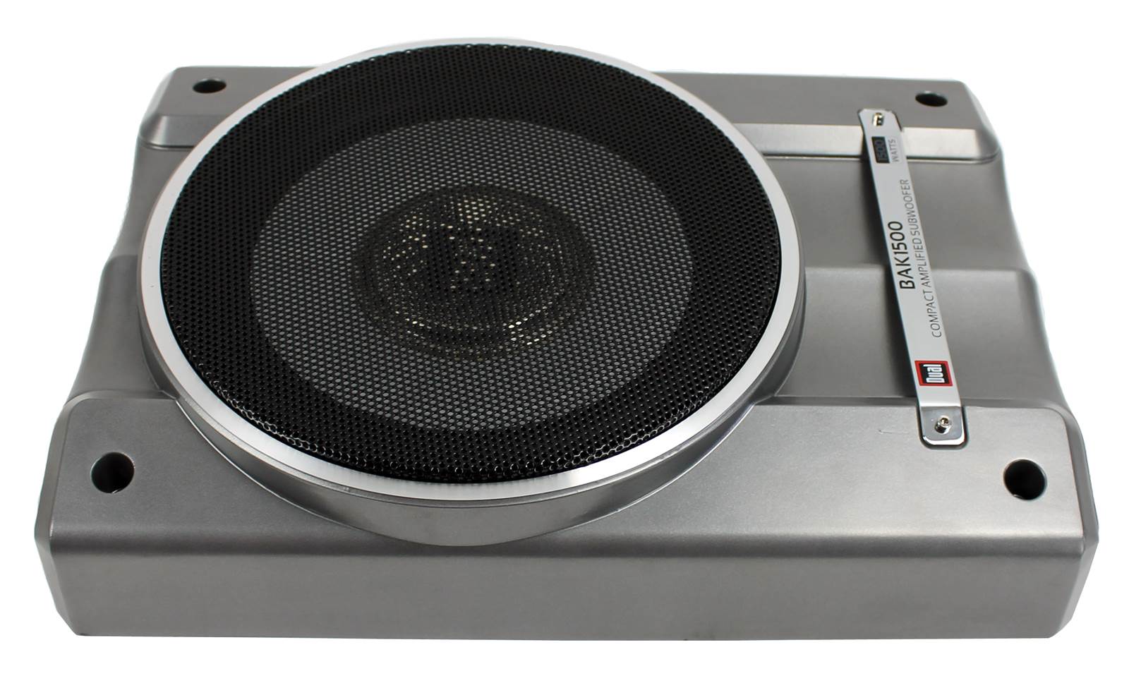 New Dual BAK1500 1500 Watts Low-Profile Amplified Powered Car Subwoofer Sub