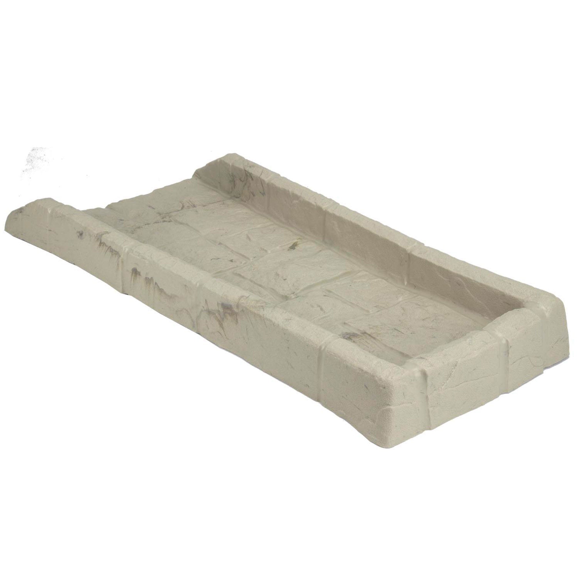 Suncast SB24 Decorative Rain Gutter Downspout Splash Block, Light Taupe (4 Pack) - VMInnovations
