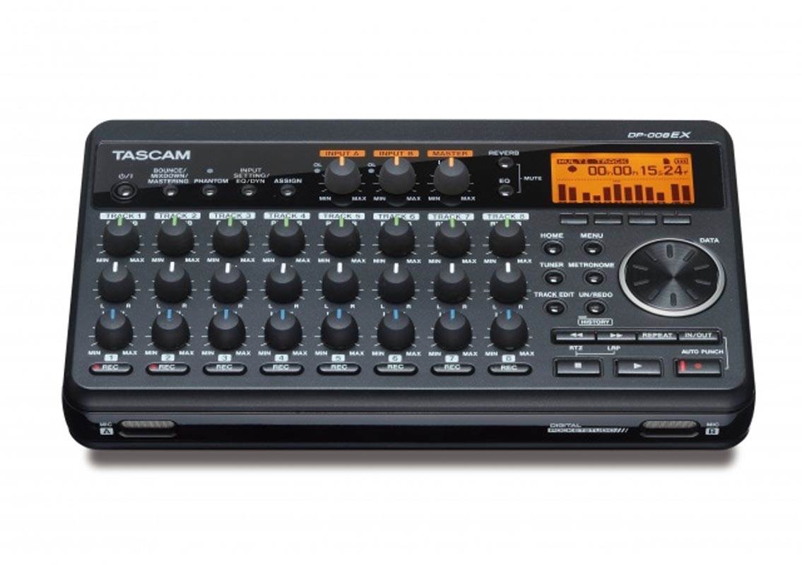 TASCAM DP-008EX Portable 8 Track Digital PocketStudio Recorder (Open Box)