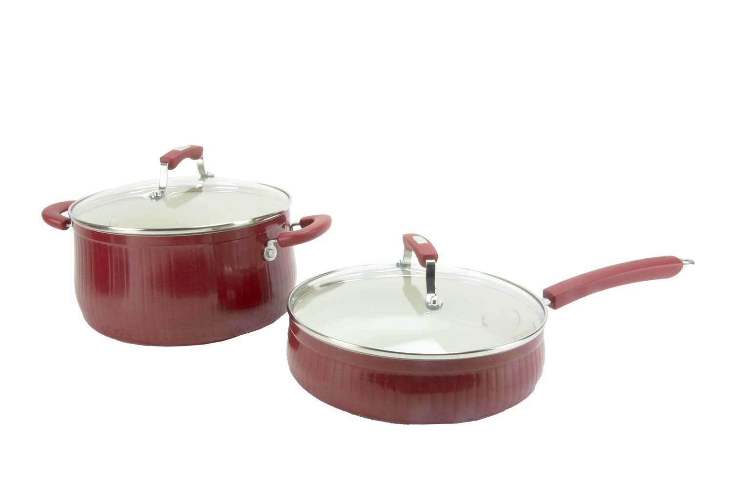 Paula Deen 15-Piece Kitchen Porcelain Cookware Set Nonstick - Missing 3 Qt. Pot