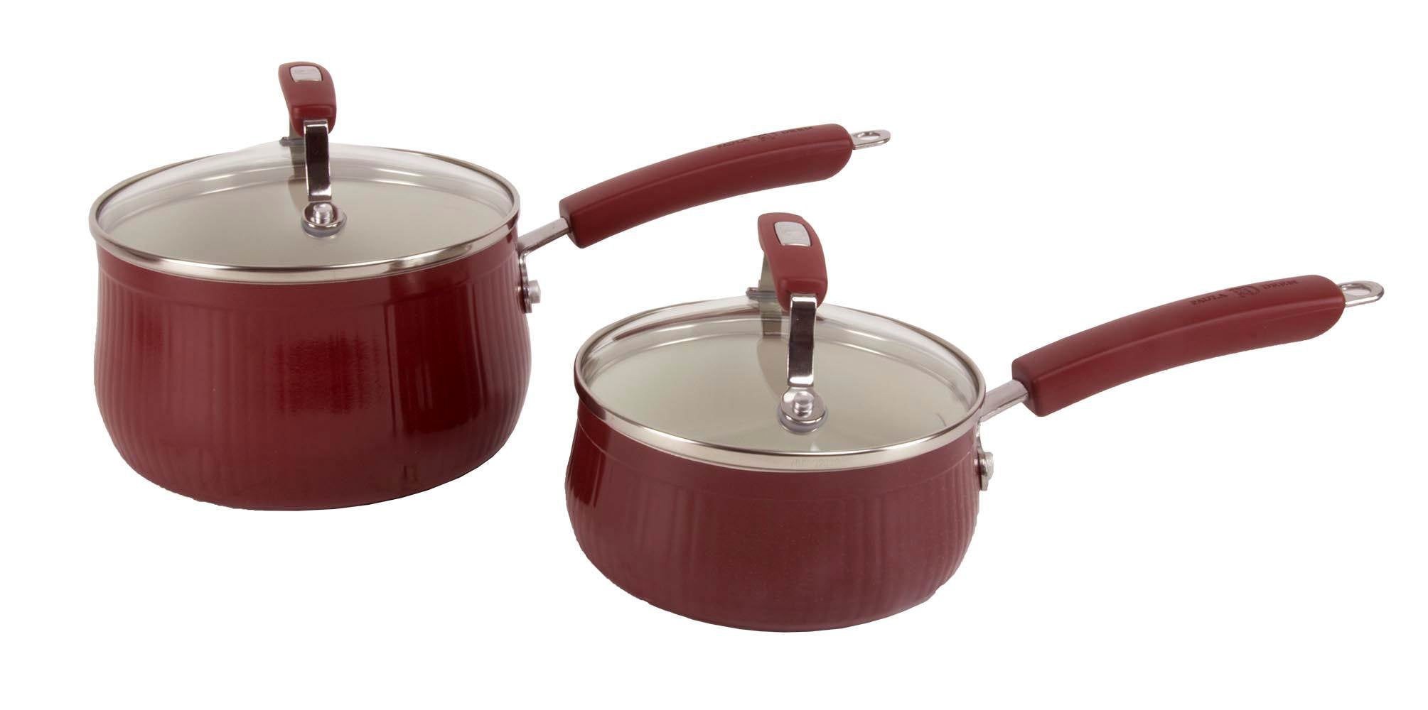 Paula Deen 15-Piece Kitchen Porcelain Cookware Set Nonstick - Missing 3 Qt. Pot