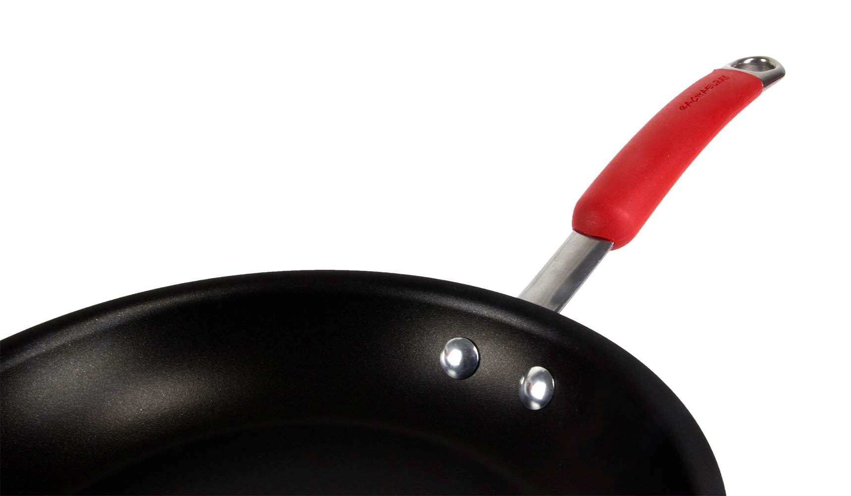 Rachael Ray Porcelain Enamel Cookware Set Nonstick Pans Pots Red - Missing Lid