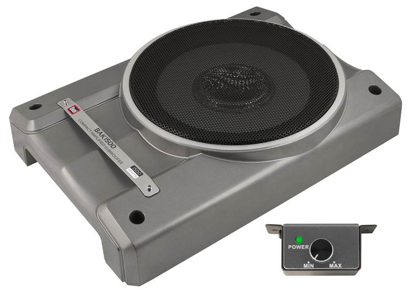 Dual BAK1500 1500 Watts Low-Profile Amplified Powered Car Subwoofer + Amp Kit