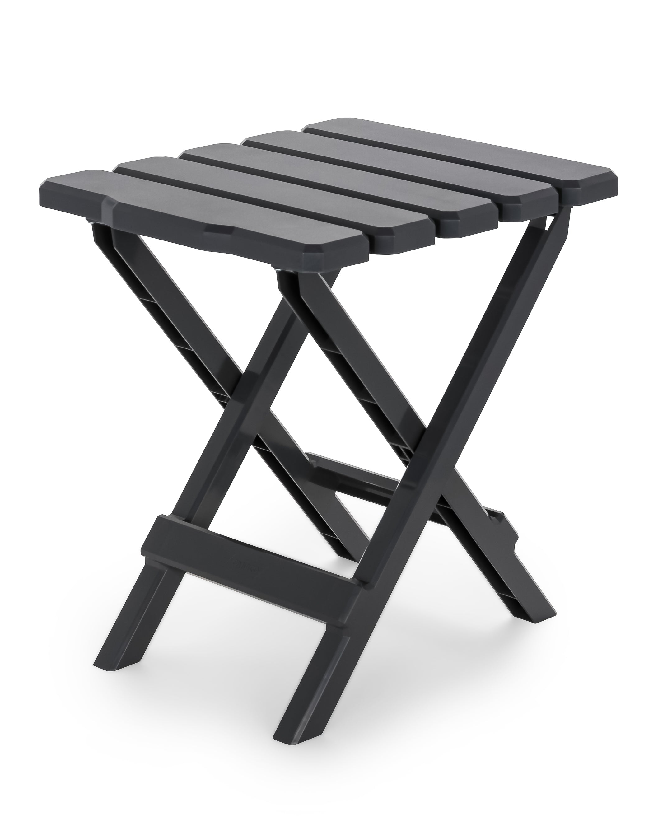Camco Adirondack Style Folding Plastic Large Table, Indoor/Outdoor Use, Charcoal