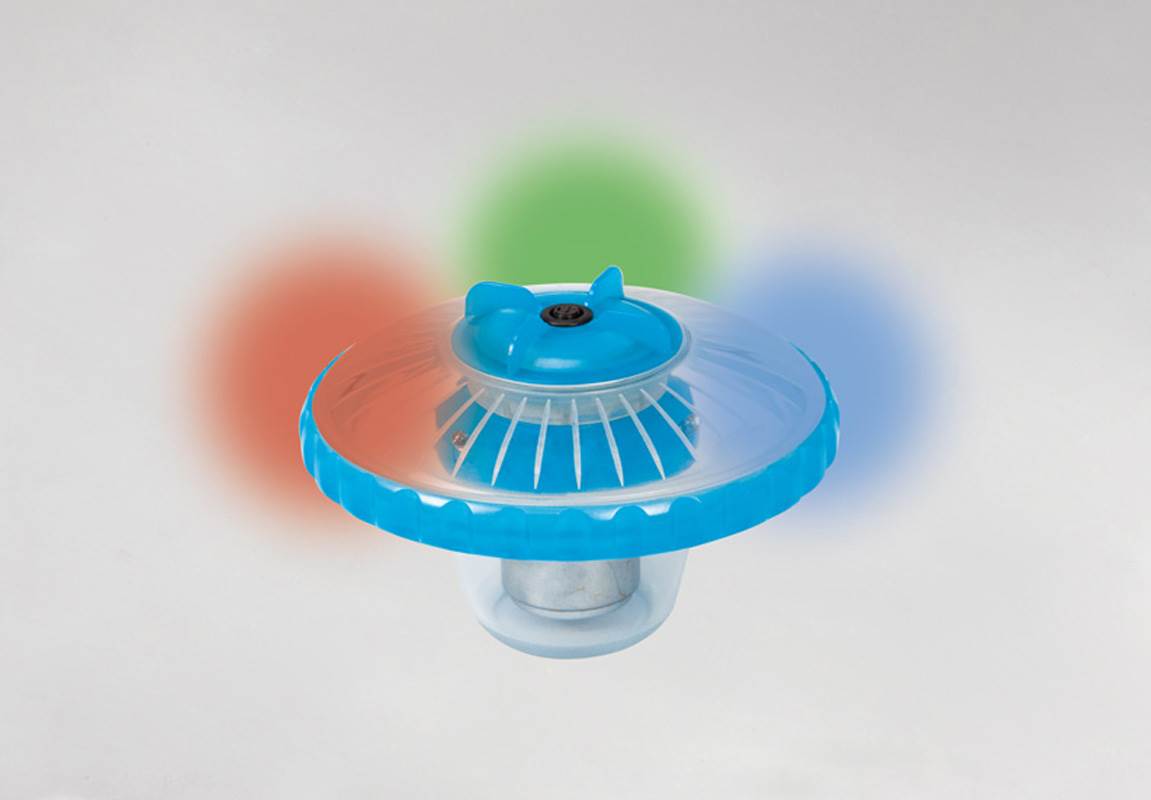 Intex Above Ground 3-Color LED Floating Swimming Pool Light | Blue (Open Box)