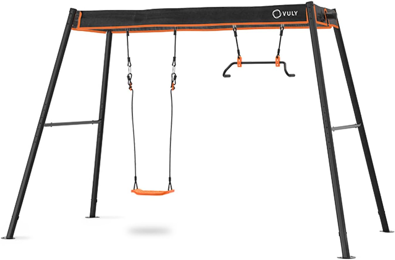 Swing Set Upsize Kit + Max Swingset Box A (2 Pack) + Max Swingset Box B + Max Shade Cover (M) + Seat Swing + Monkey Swing - VMInnovations