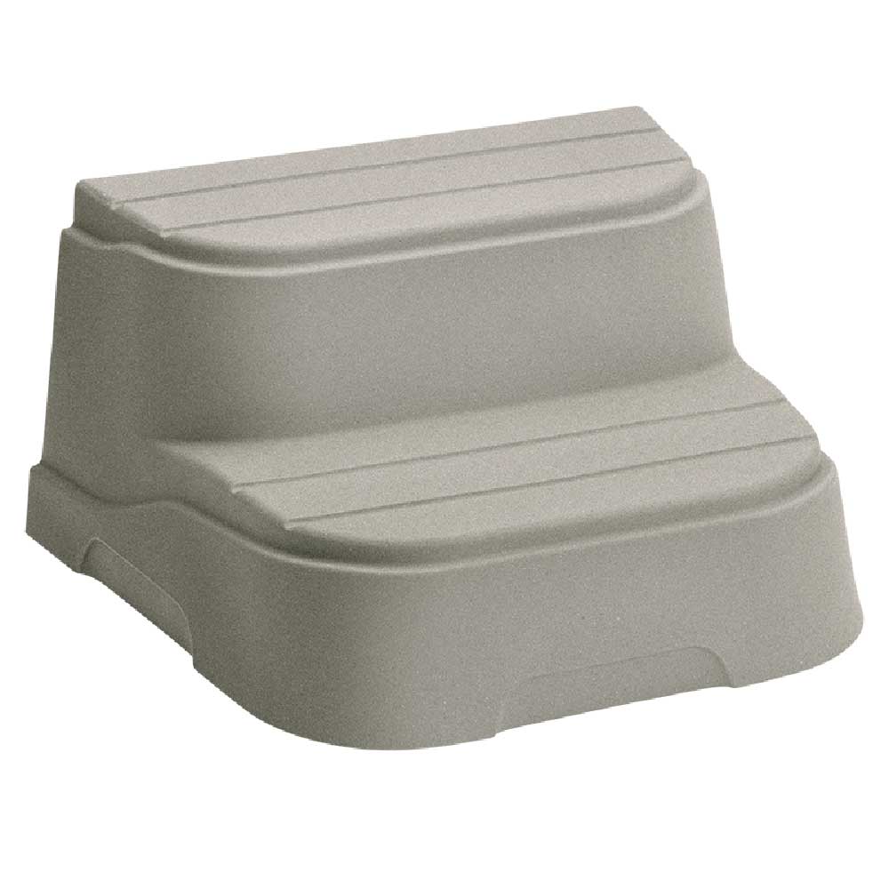 LifeSmart 4 Person Square Hot Tub Spa w/ 13 Jets & Cover w/ Steps (2 Pack)