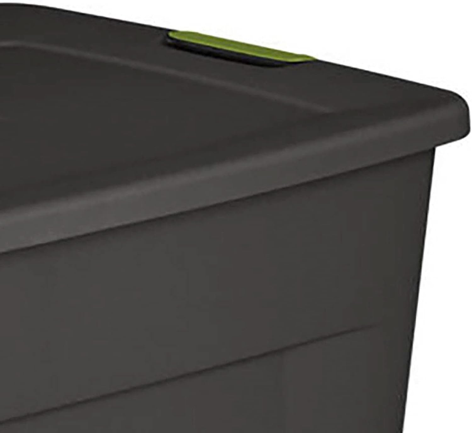 Set of 4) Sterilite 19451004 35 Gallon Storage Tote Box Latching Lid (Open Box)