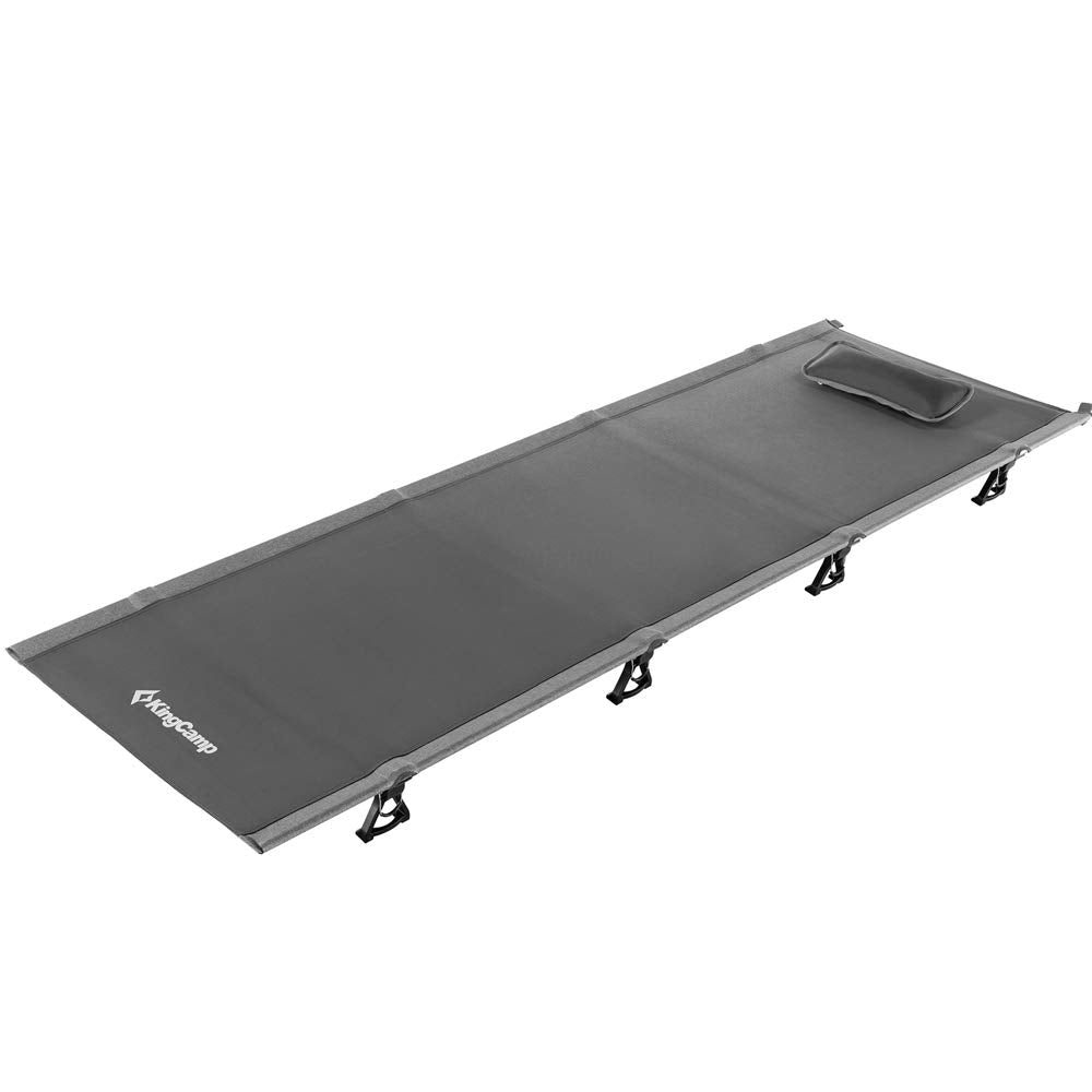 KingCamp Ultralight Compact Folding Camping Tent Cot Bed, 4.9 Pounds, Grey