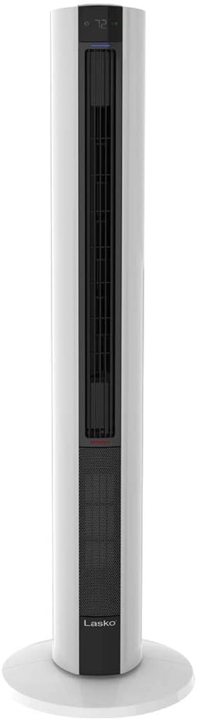 Lasko LKO-FH500 All Season Comfort Remote Control Tower Fan & Heater, White (Refurbished)