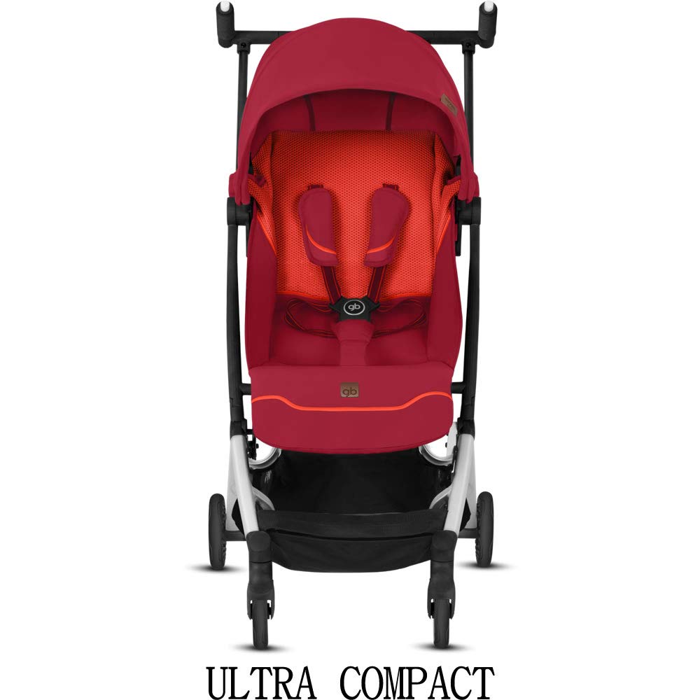 GB Pockit Plus All-City 3-in-1 Infant Travel Ultra-Compact Folding Stroller, Blk