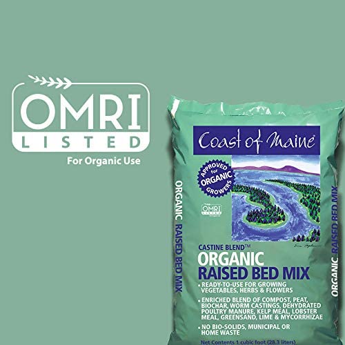 Coast of Maine Castine Blend Raised Bed Gardening Soil Mix, 1 Cu Ft (10 Pack) - VMInnovations