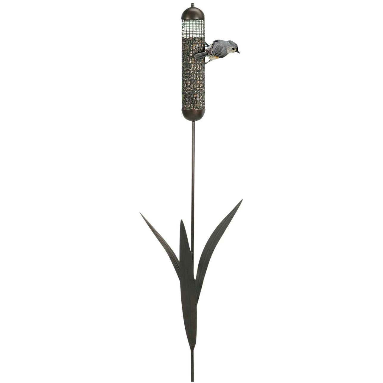 Woodlink 36" Tall Portable Cattail Stake Bird Feeder w/Metal Mesh Cage (2 Pack) - VMInnovations