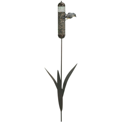 Woodlink 36" Tall Portable Cattail Stake Bird Feeder w/Metal Mesh Cage (2 Pack)