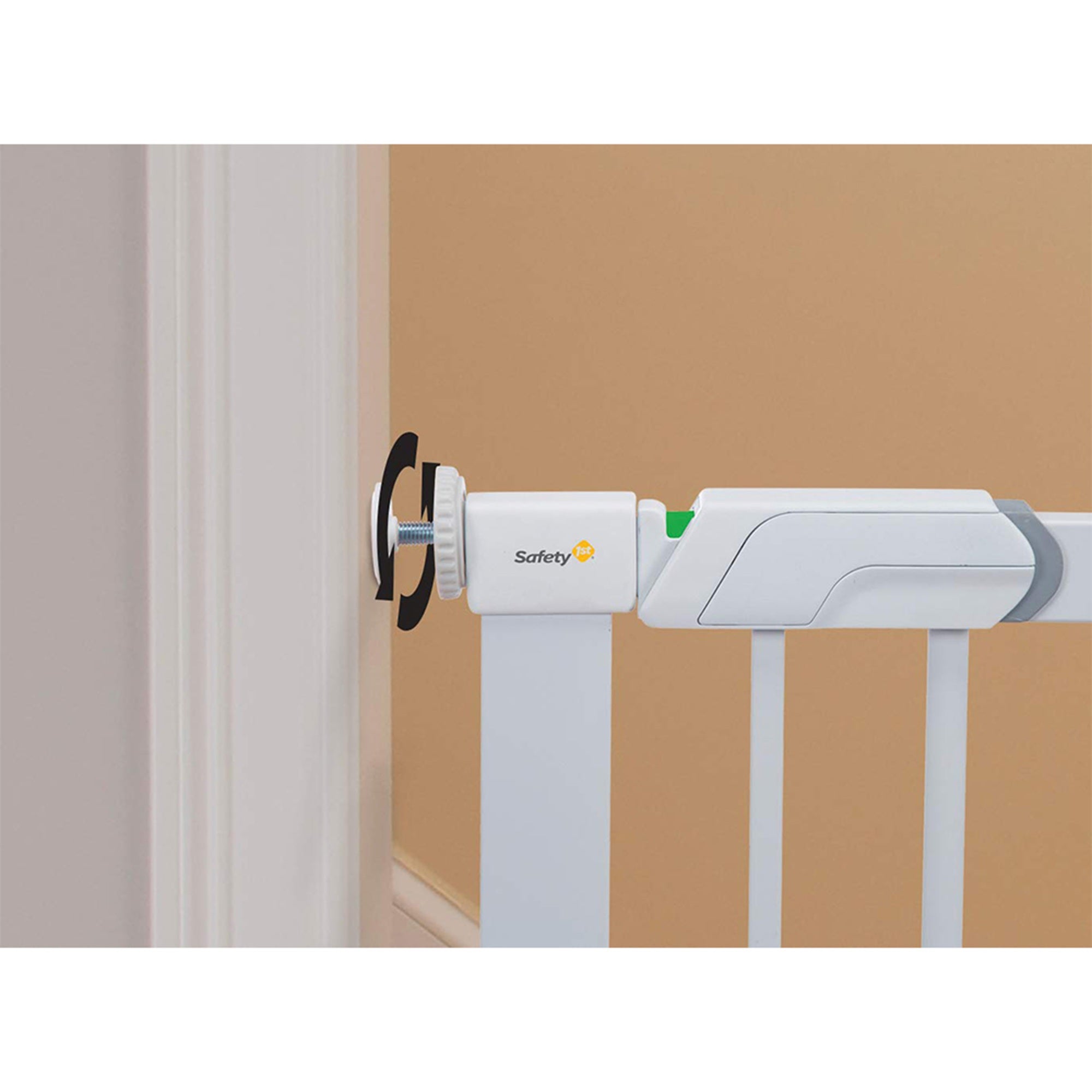 Safety Flat Step Pressure Mounted Doorway Stairway Baby Safety Gate, (Open Box) - VMInnovations