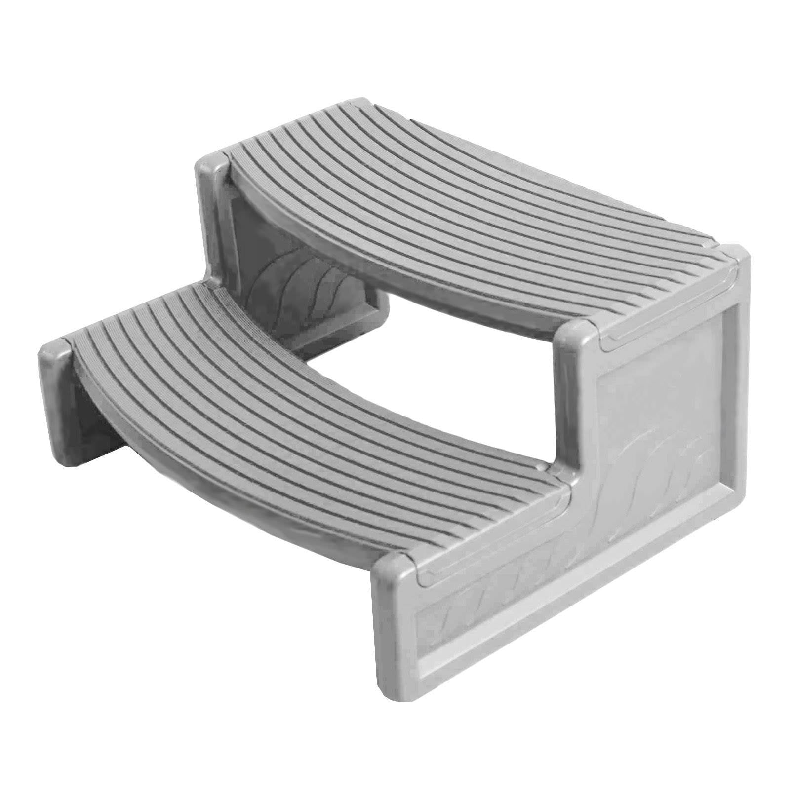 Confer Plastics HS2-G Resin Spa Hot Tub Handi-Step RV Steps | Gray (Open Box)