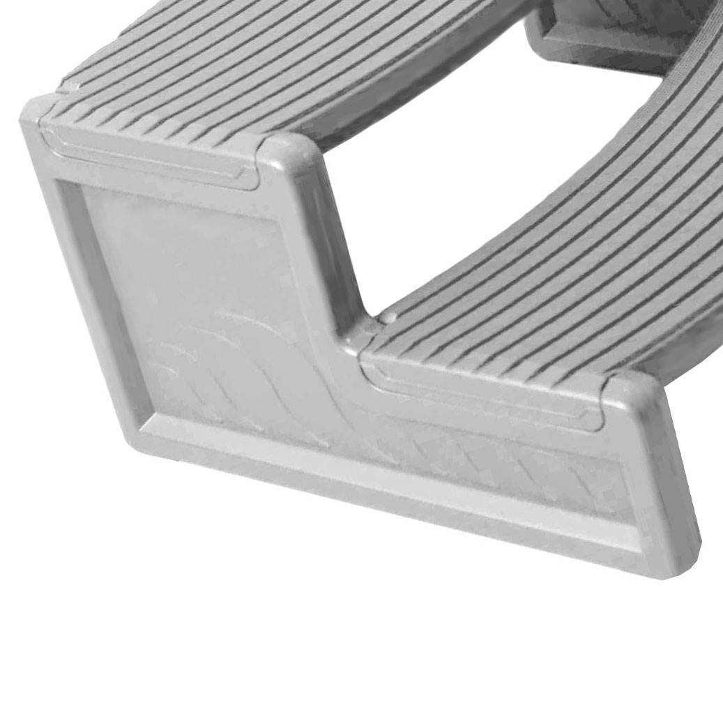 Confer Plastics HS2-G Resin Spa Hot Tub Handi-Step RV Steps | Gray (Open Box)