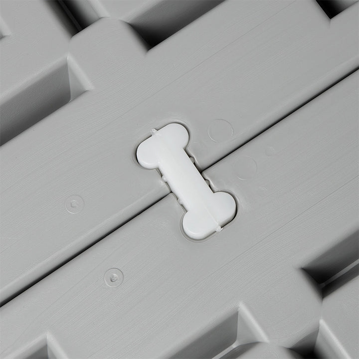 Confer Plastics Handi Spa Pad 32" x 48" Connectable Hot Tub Mat, Gray (3 Pack) - VMInnovations