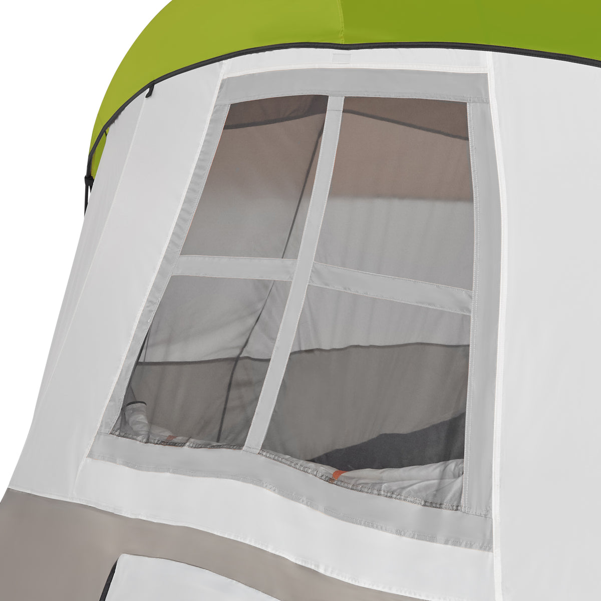 Tahoe Gear Olympia 10 Person 3 Season Outdoor Camping Tent, Green and Orange