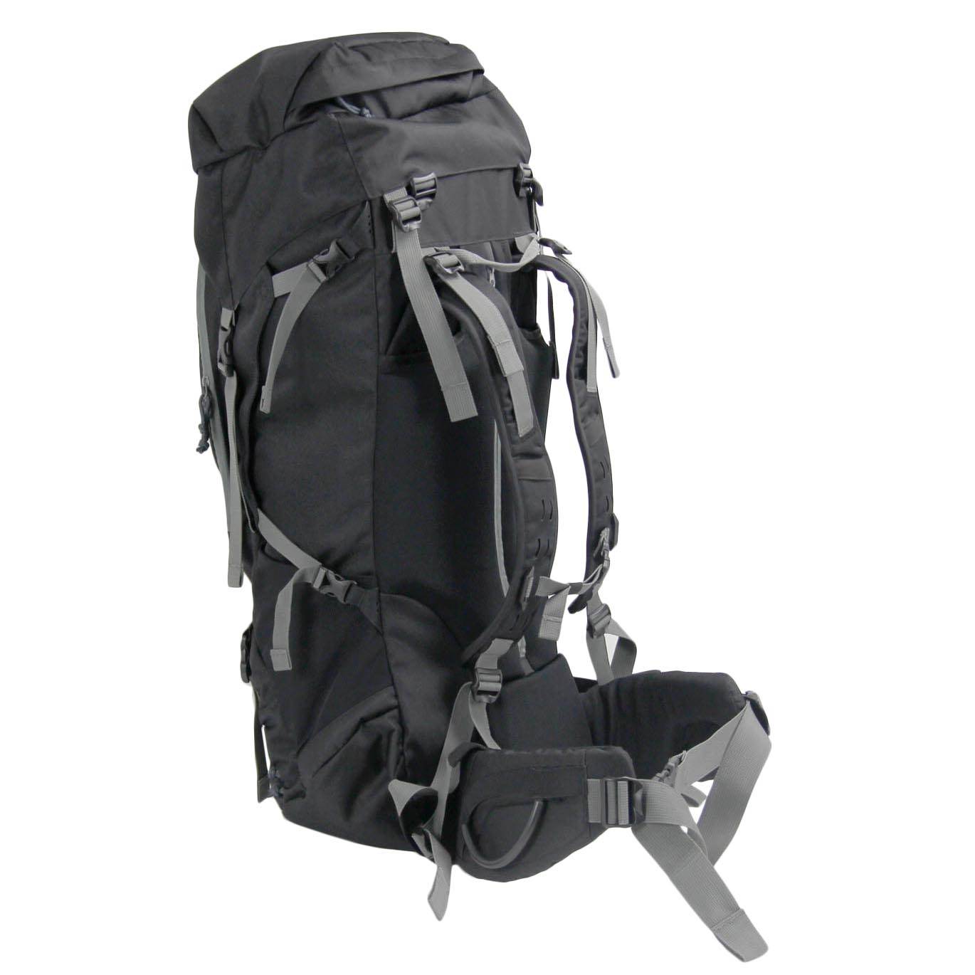 Tahoe Gear Fairbanks 75L Premium Internal Frame Hiking Backpack, Black (Used)