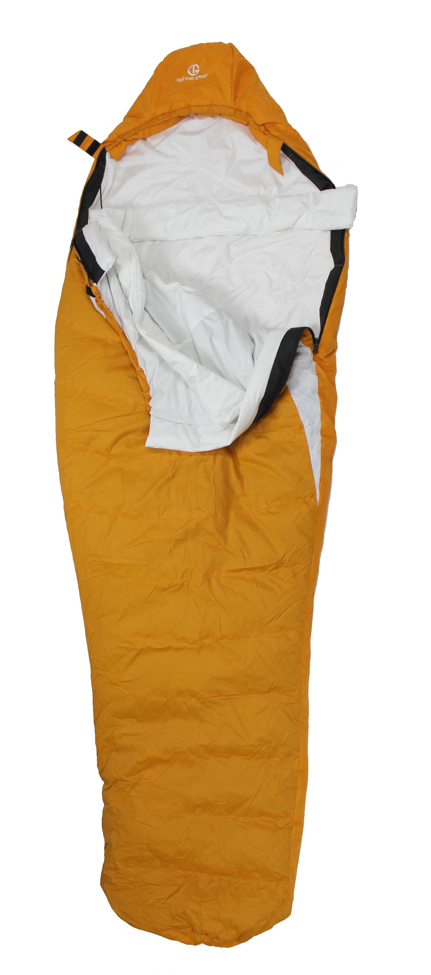 Tahoe Gear Polar Lite Camping Mummy Sleeping Bag 32 Degree - Orange - Open Box