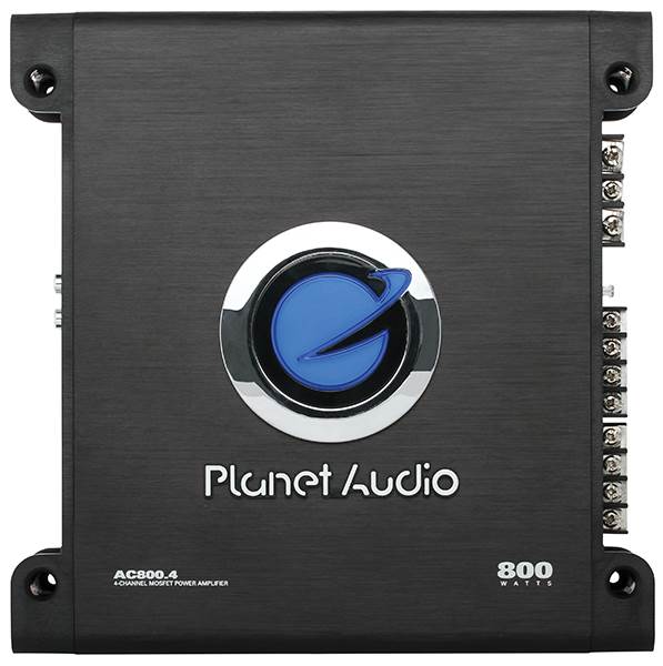Planet Audio AC800.4 800W 4/3/2 Channel Car Amplifier Power AC8004+8 Ga Amp Kit