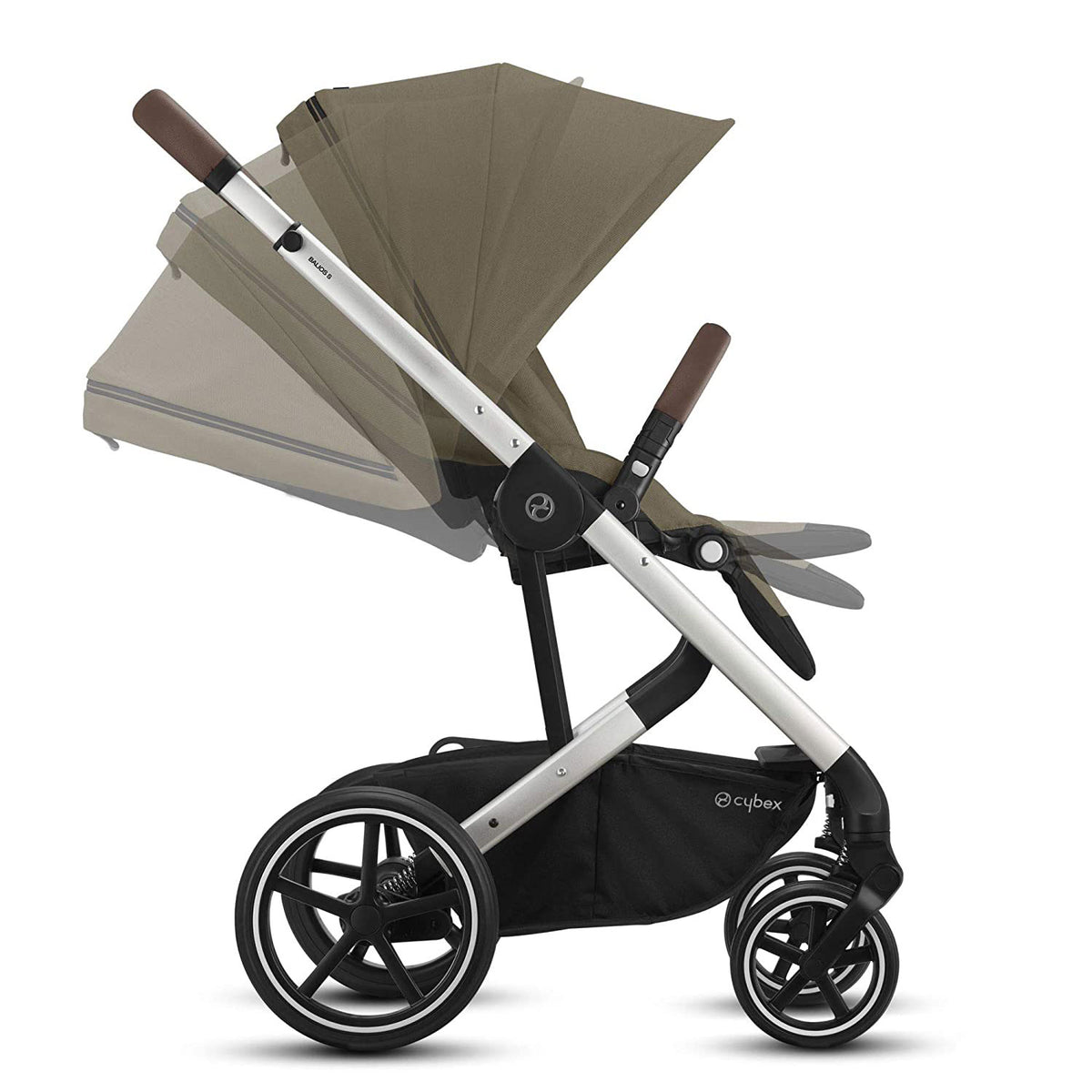 Cybex Balios S 4 In 1 Travel System Lux Stroller Bundle with Canopy Bed, Beige - VMInnovations