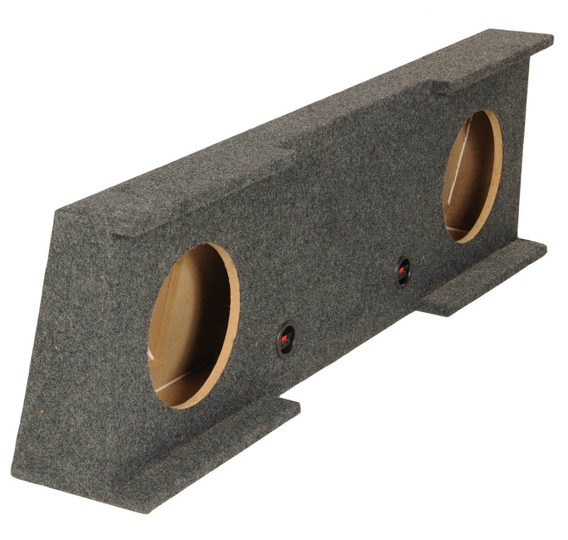 Underseat Dual 10" Subwoofer Sub Box Enclosure compatible with GMC Chevy Crew Cab 2007-2013