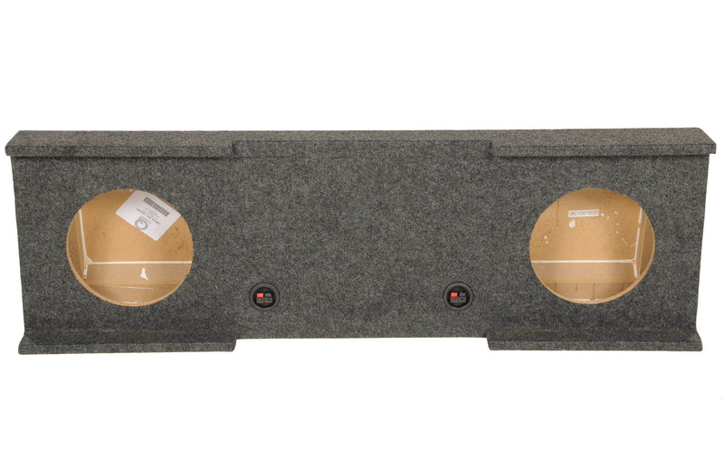 Underseat Dual 10" Subwoofer Sub Box Enclosure compatible with GMC Chevy Crew Cab 2007-2013
