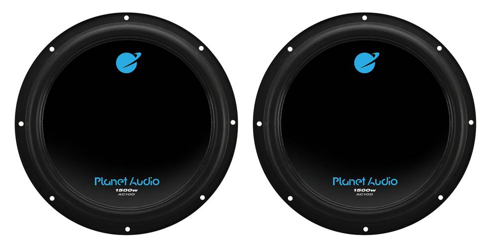 2) PLANET AUDIO AC10D 10" 3000W Car Subwoofers Subs+2600W 2 Channel Amplifier