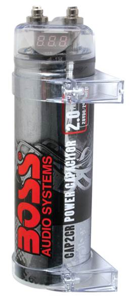 Boss AR2500M 2500W MONO Car Amplifier + Remote + 2.0 Farad Capacitor + Amp Kit