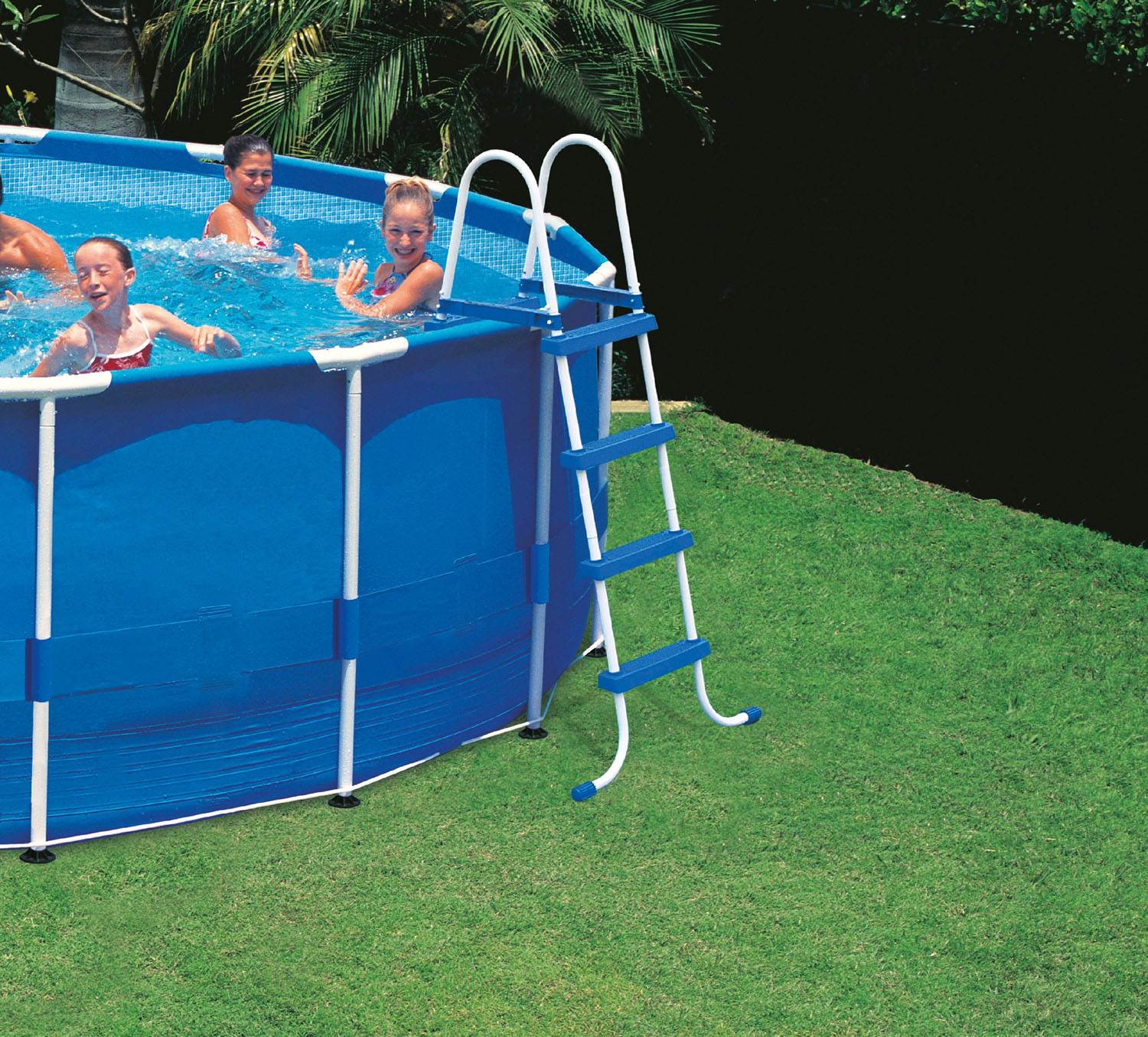 Intex Above-Ground Swimming Pool Steel Frame 48" Slip Resistant Ladder (USED)