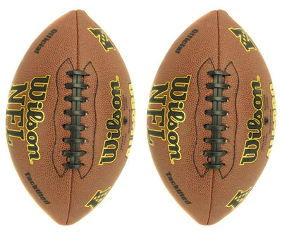 (2) NEW WILSON WTF1625 NFL Official Size Supreme Composite Leather Game Football