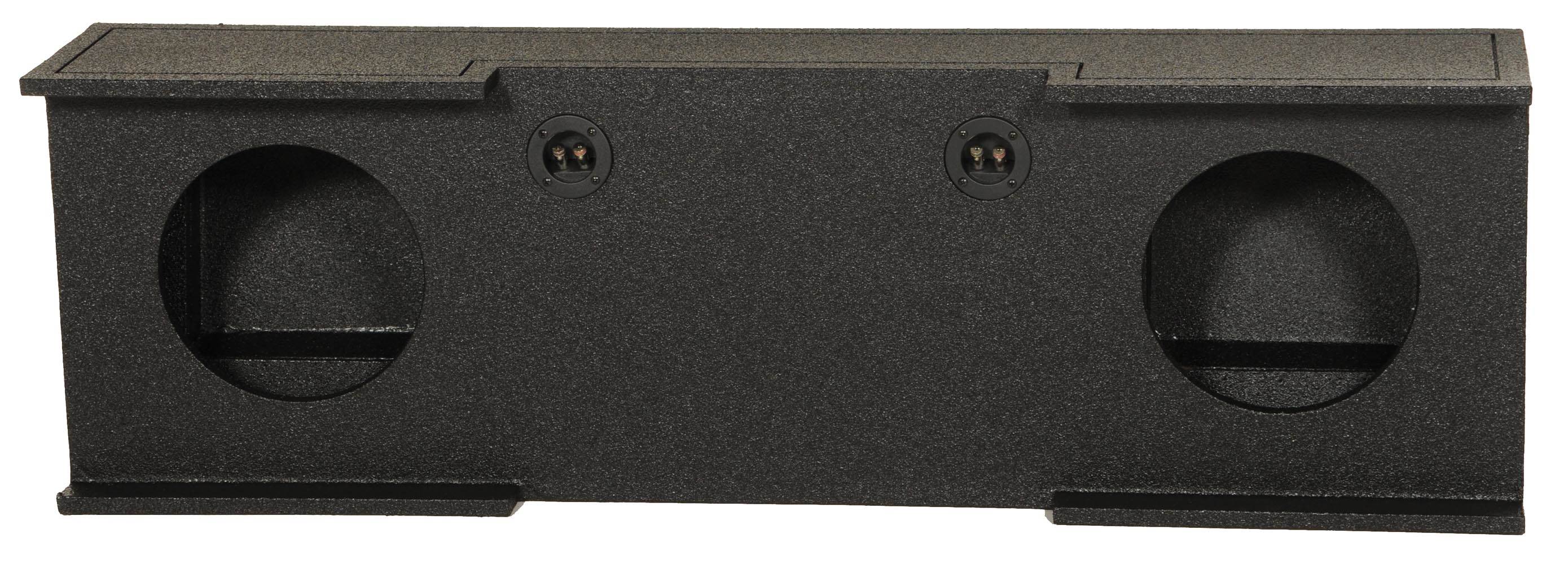 QPower GMC Chevy Crew Cab 07-13 Dual 12" Sub Box w/Bedliner Spray (Open Box)