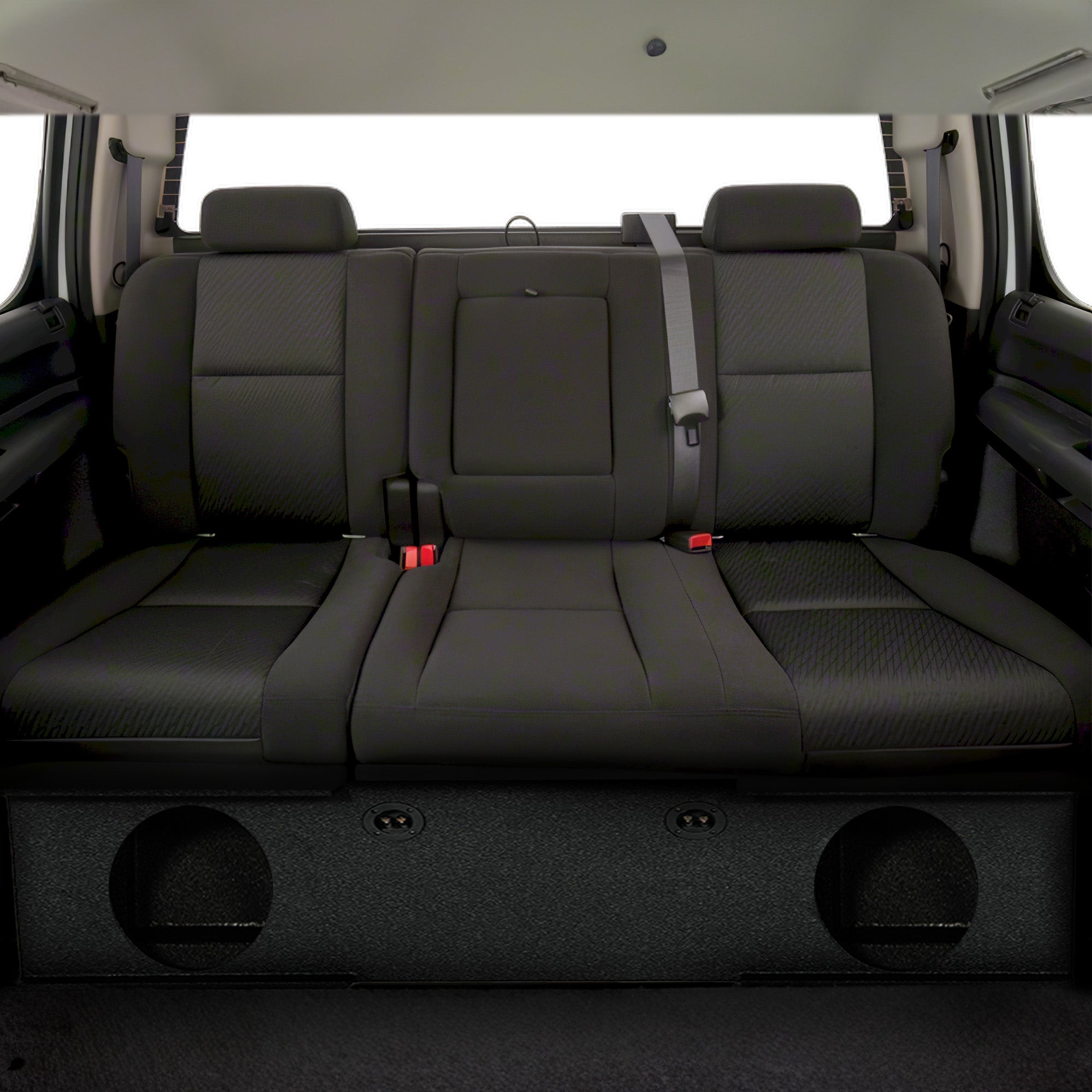 QPower GMC Chevy Crew Cab 07-13 Dual 12" Sub Box w/Bedliner Spray (Used) - VMInnovations