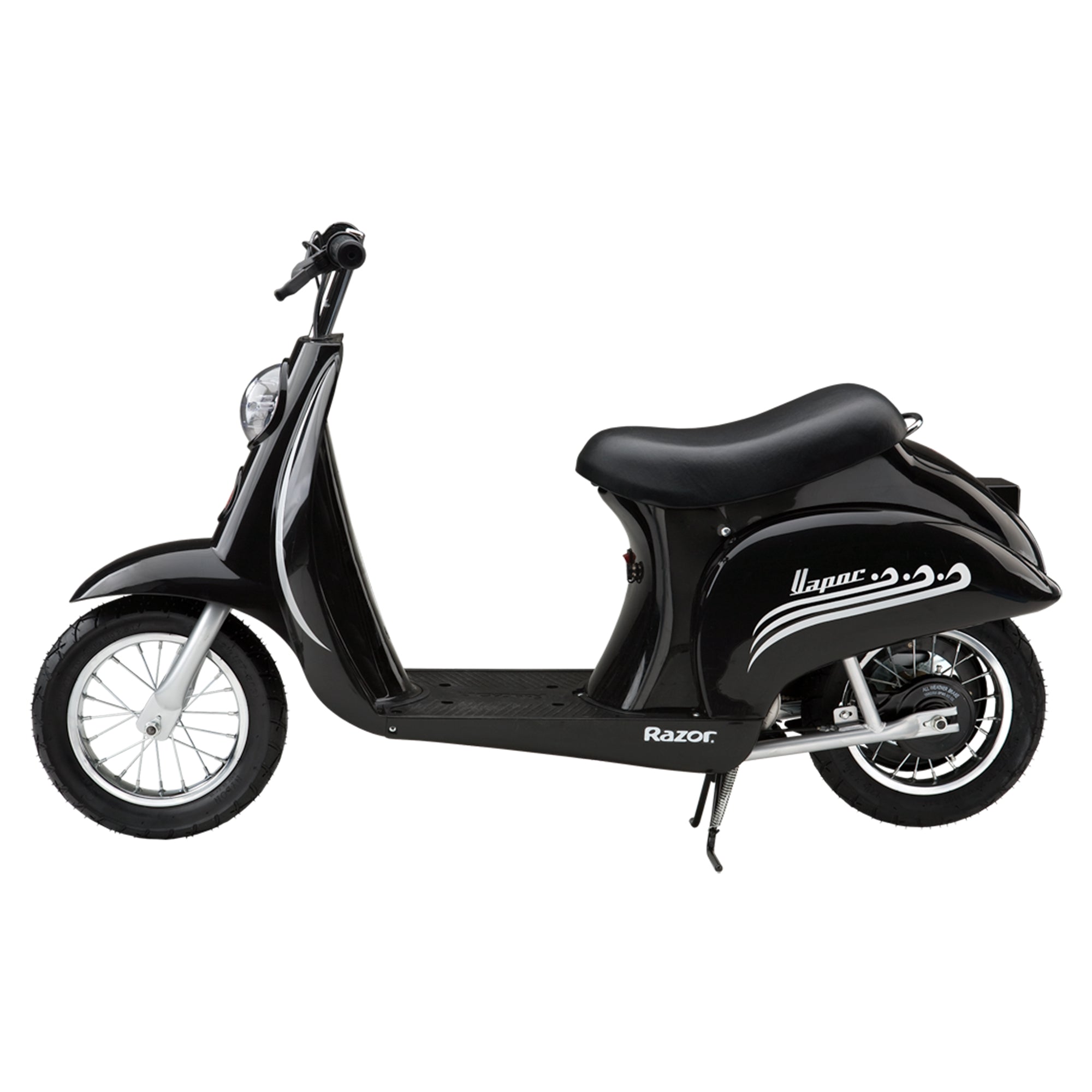 Razor Pocket Mod Miniature Euro 24 Volt 250 Watt Electric Retro Scooter, Black - VMInnovations