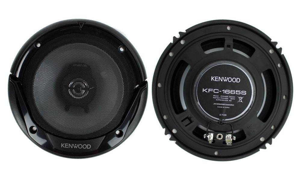2) Kenwood KFC-1665S 6.5" 300 Watt Car Audio Coaxial Speakers Stereo (Open Box)