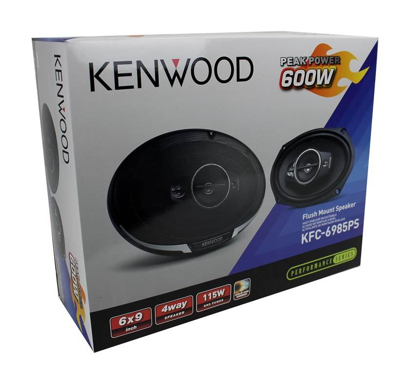 2) Kenwood KFC-6985PS 6x9" 600 Watt Car Audio Coaxial Speakers Stereo (Open Box)