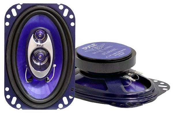 Pyle PL463BL 4x6" 240W 3-Way Car Speakers and PL6984BL 6x9" 400W 4-Way Speakers