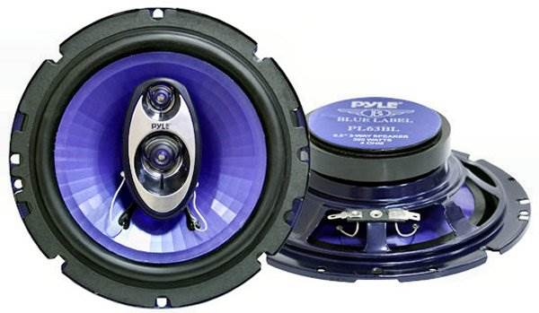 Pyle PL463BL 4x6" 240W and PL63BL 6.5" 360W 3-Way Car Coaxial Speakers