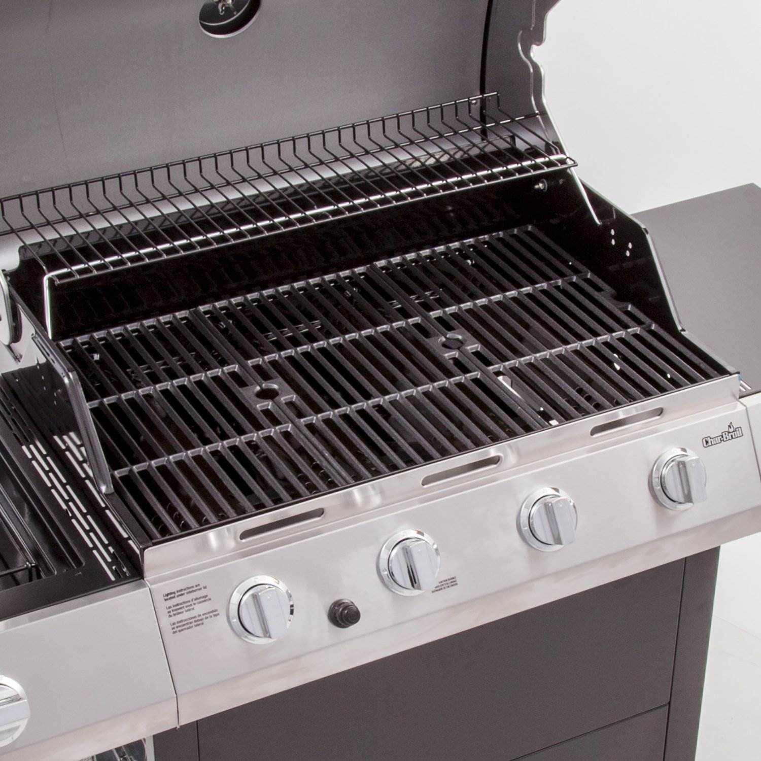Char-Broil Classic 480 Stainless Gas Grill 40K BTU w/ Side Burner (Damaged)