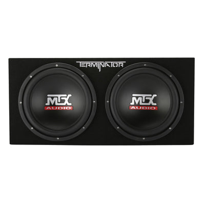 MTX TNE212DV 12-Inch 2000-W Max Audio Dual Loaded Subwoofer Enclosure (4 Pack)