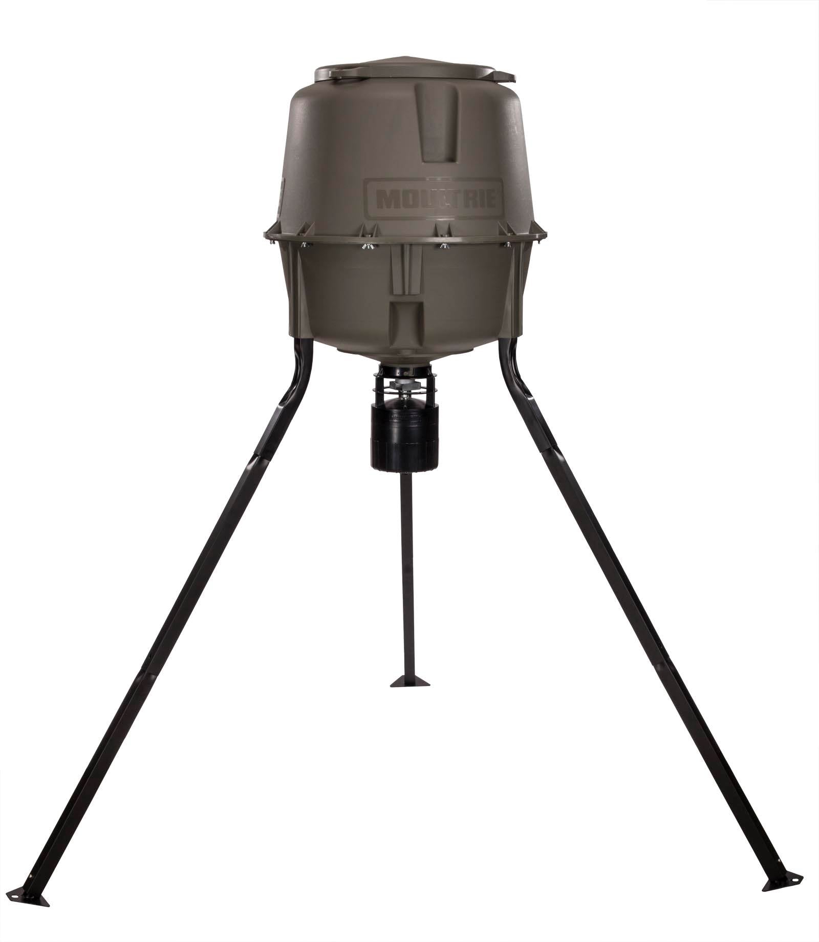 Moultrie 30 Gal Adjustable Height Quick-Lock Elite Tripod Deer Feeder, MFG-13062