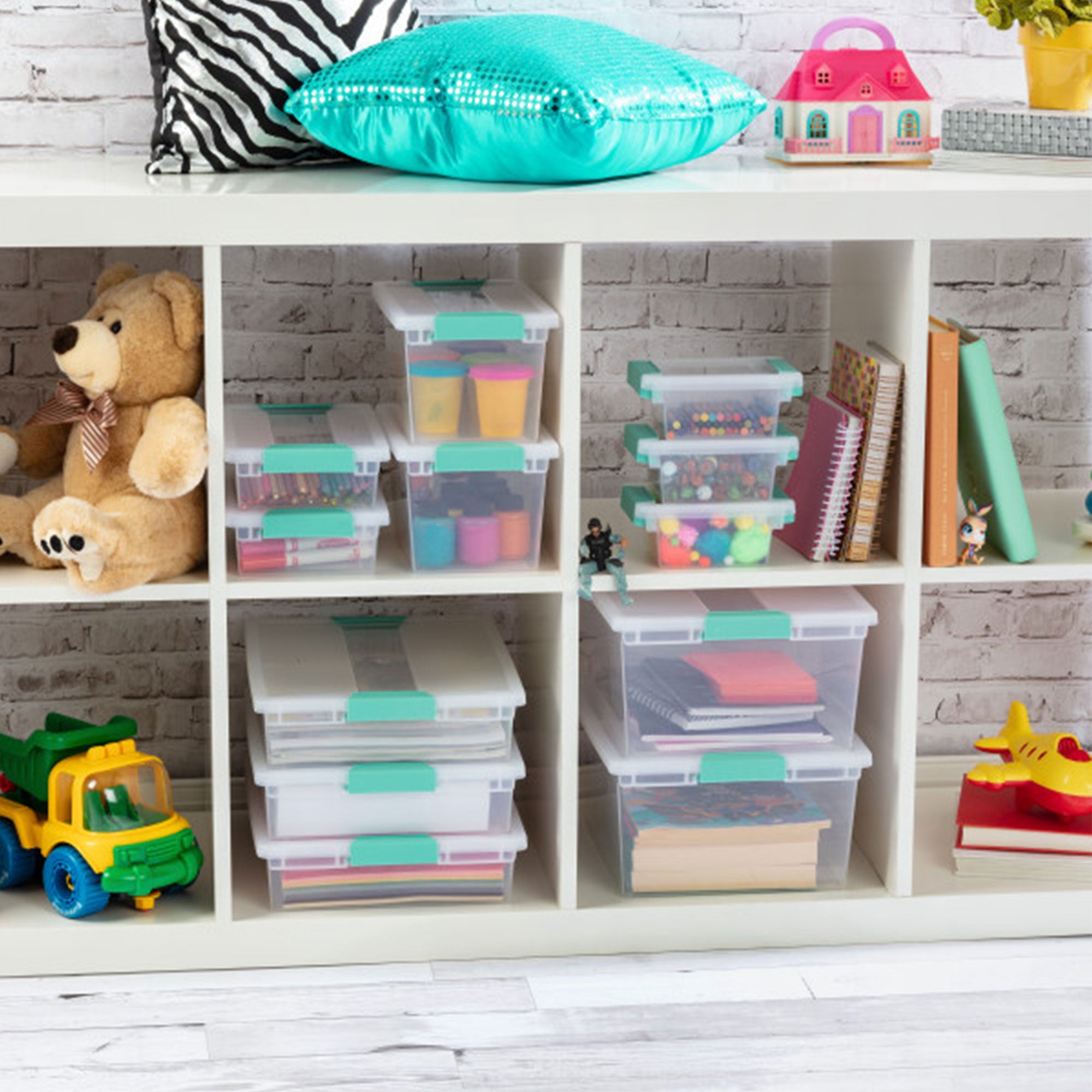 Sterilite Large File Clip Box Clear Storage Tote Container (Open Box)